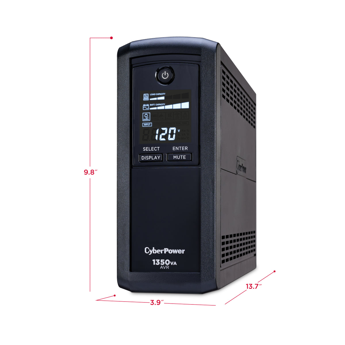 Cyber Power - CP1350AVRLCD - UPS SYSTEMS Intelligent LCD 1350VA/815W Line-Interactive