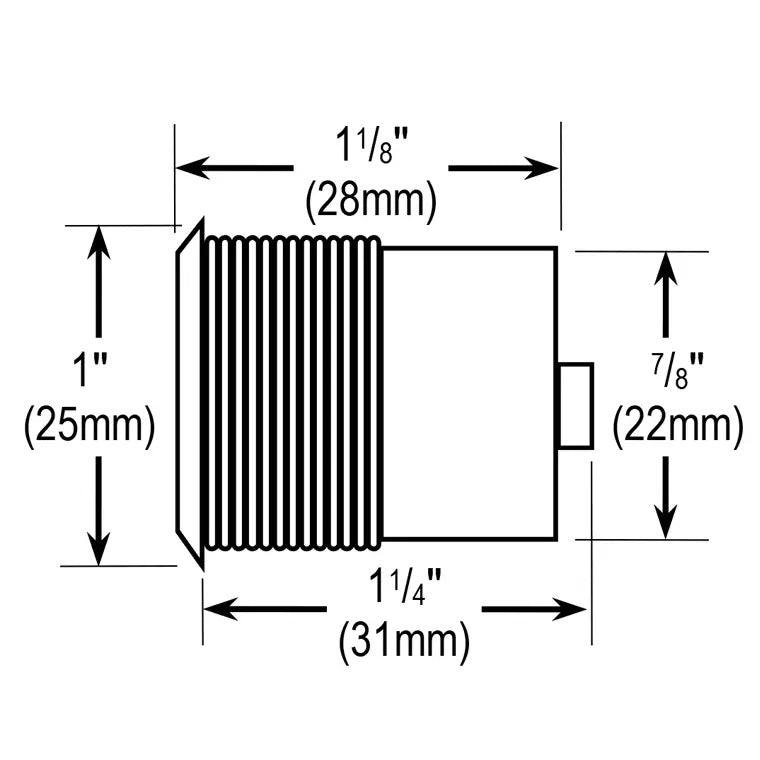 SECO-LARM - CS-PD422-PQ - Infrared Proximity Sensor – 22mm, Stainless steel
