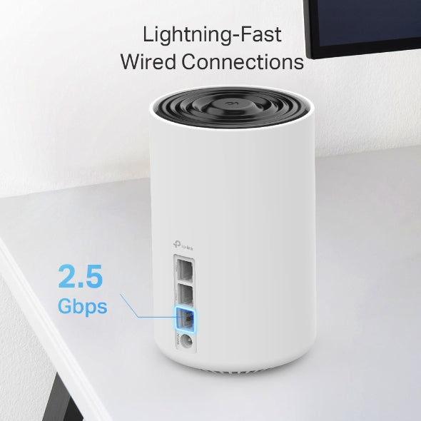 TP-Link - DECOXE75 PRO(2-PACK) - AXE5400 WHOLE HOME MESH WI-FI6EWRLS SYSTEM
