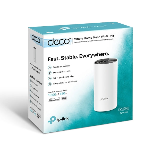TP-Link - DECO M4(1-PACK)_ISP - AC1200 WHOLE HOME MESH WI-FI WRLS UNIT ISP VERSION