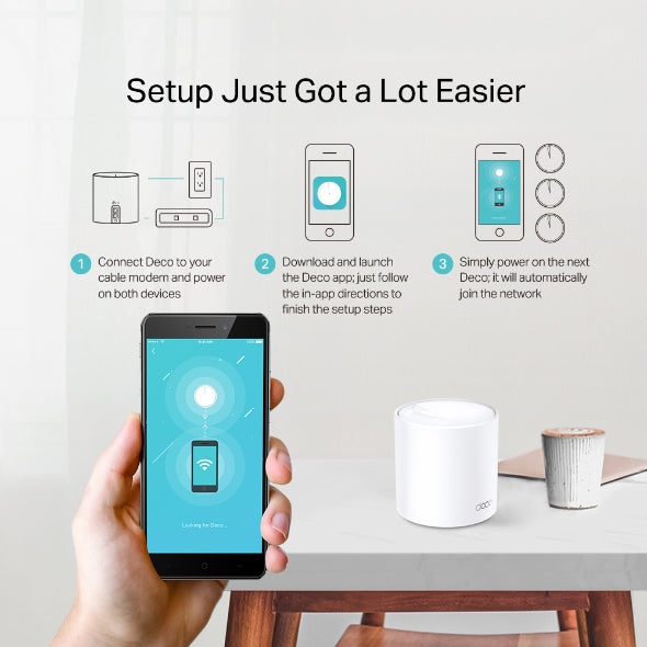 TP-Link - DECO X20(2-PACK) - AX1800 WHOLE HOME MESH WIFI WRLS SYSTEM