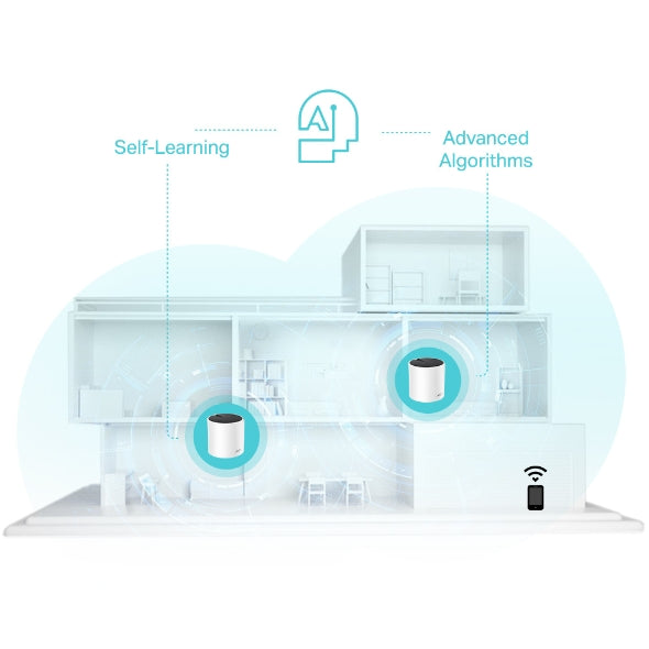 TP-Link - DECO X55(1-PACK) - AX3000 WHOLE HOME MESH WI-FI ACCS 6UNIT  (1-PACK)