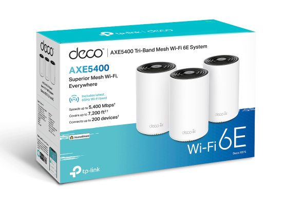 TP-Link - DECO XE75(2-PACK) - AXE5400 WHOLE HOME MESH WI-FI WRLS 6E SYSTEM