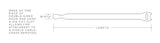 Rip-Tie - Q-55-01M-BK - 1/4 Inch Wide Rip-Tie mini