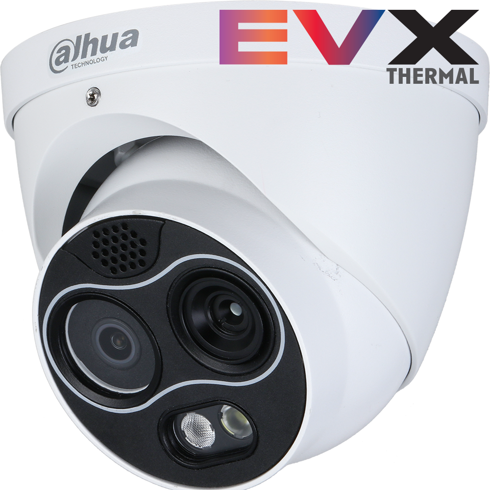 Dahua - DHI-TPC-DF1241-B2F2-S2 - EVX Thermal Network Mini Hybrid Eyeball Camera, Lite Series