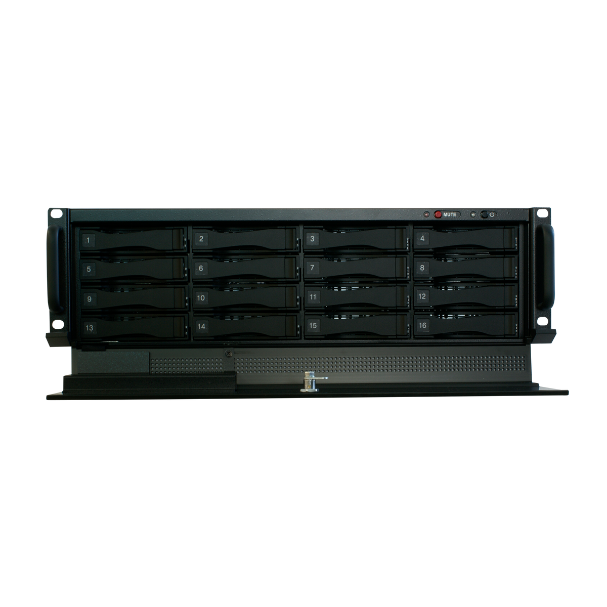 Digital Watchdog - DW-BJ16NAS160TR - Blackjack NAS 3U 16-bay chassis storage for Blackjack servers-140TB