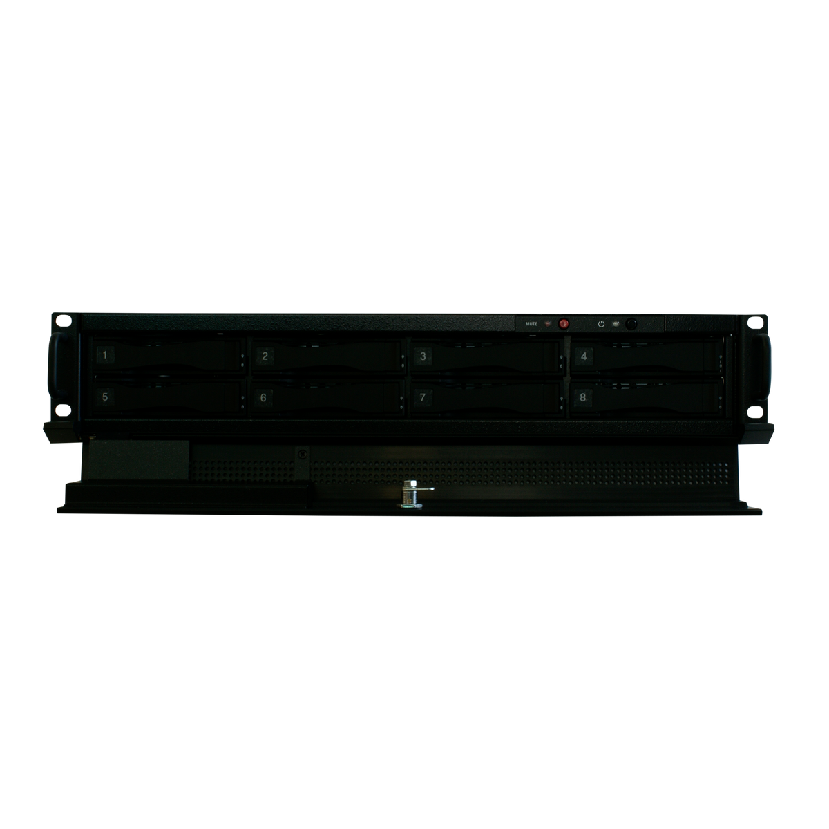 Digital Watchdog - DW-BJ8NAS80TR - Blackjack NAS 2U 8-bay chassis storage for Blackjack servers-70TB