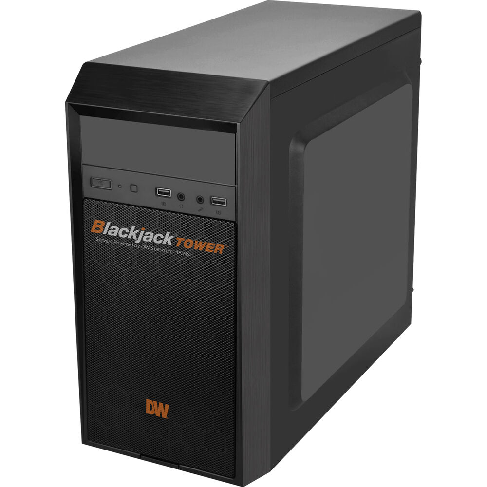 Digital Watchdog - DW-BJMT5132TLX - Blackjack Mid-Tower, Ubuntu Linux OS On SSD, 360MBPS Throughput, Intel I5, 16GB RAM, 32TB Storage, UL