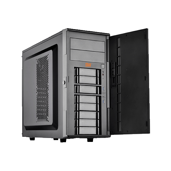 Digital Watchdog - DW-BJT7148T - Blackjack Tower full-size servers, Intel Core i7 processor Windows OS - 48TB