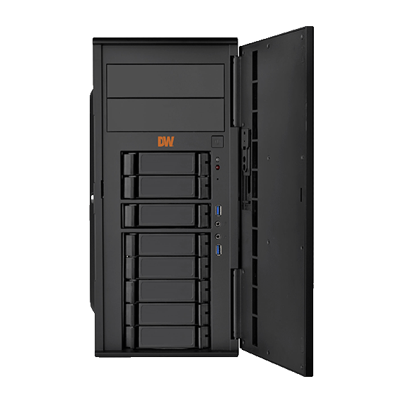 Digital Watchdog - DW-BJTR71560TS - Blackjack Tower Servers with Intel Core i7 Processor with RAID5, Windows Server OS, 60TB