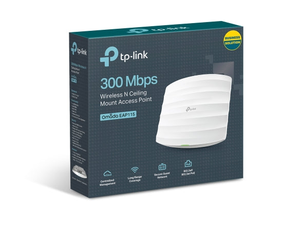 TP-Link - EAP115_V4 - 300MBPS WIRELESS N CEILING WRLS MOUNT ACCESS POINT