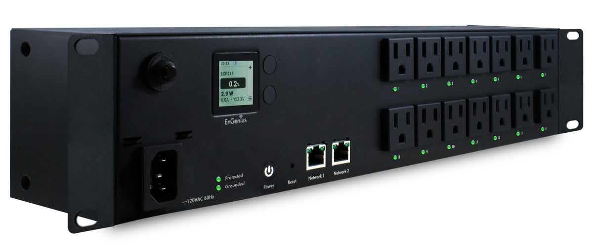 EnGenius - ECP214 - Cloud Managed Switchable Smart PDU – 14 Outlet