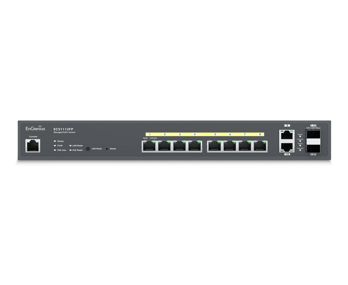EnGenius - ECS1112FP - 8-Port Cloud Managed 1U Rack-Mount 13