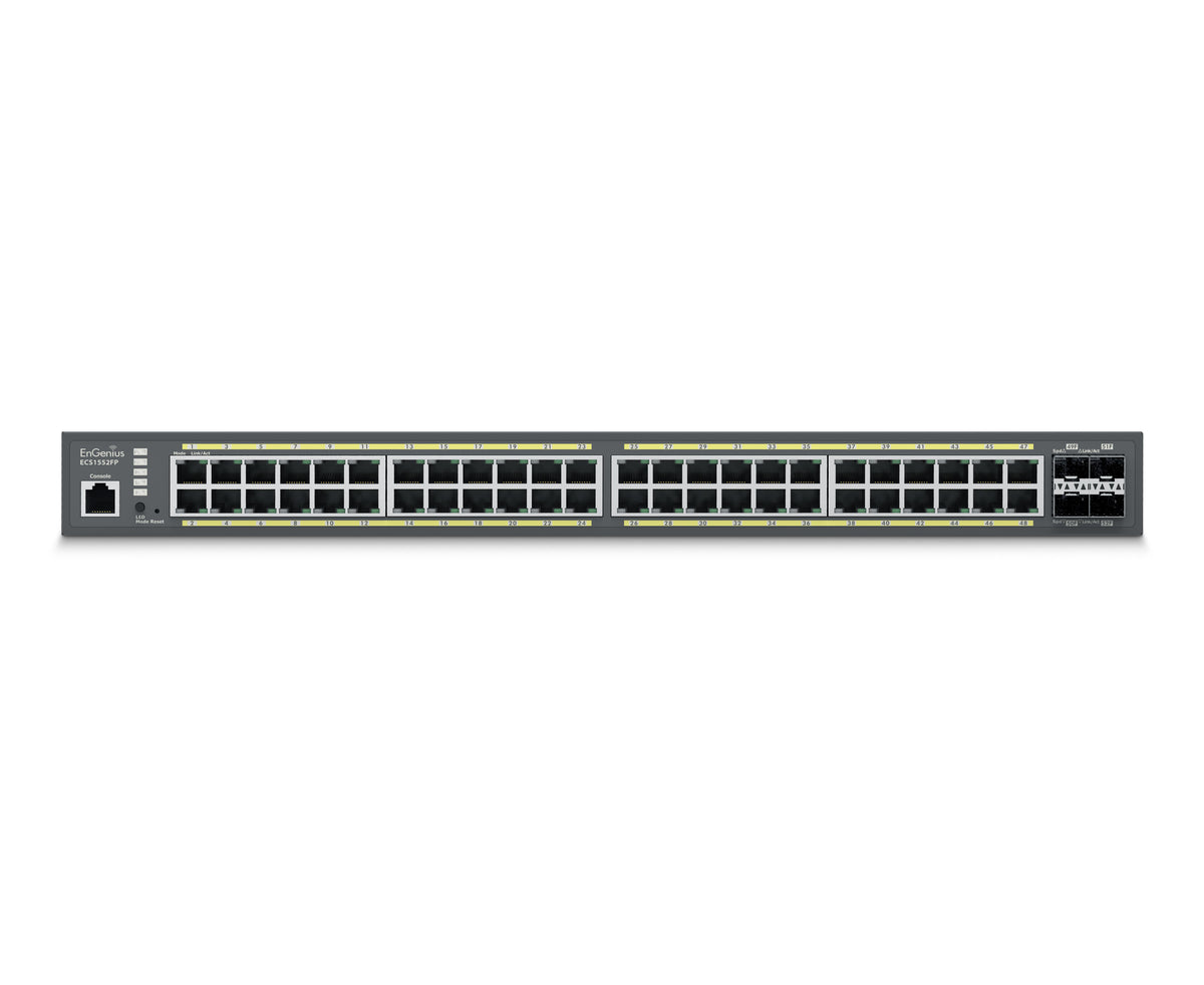 EnGenius - ECS1552FP - 48-Port Cloud Managed 1U Rack-Mount 19