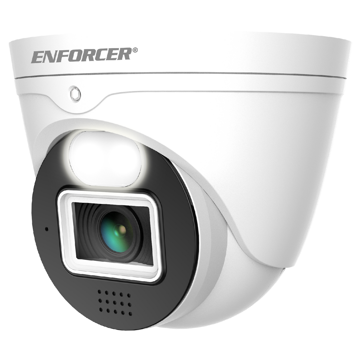 SECO-LARM - EV-N2806-2W4D - IP 8MP Ultra-Low-Light Active Deterrence Turret Camera