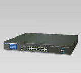 Planet - GS-5220-16T2XV - L2+ 16-Port 10/100/1000T + 2-Port 10G SFP+ Managed Ethernet Switch with LCD Touch Screen