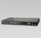 Planet - GS-5220-16T4S2X - L2+ 16-Port 10/100/1000T + 4-Port 100/1000X SFP + 2-Port 10G SFP+ Managed Ethernet Switch