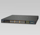Planet - GS-5220-24UPL4X - L3 24-Port 10/100/1000T 802.3bt PoE + 4-Port 10G SFP+ Managed Switch (600W)