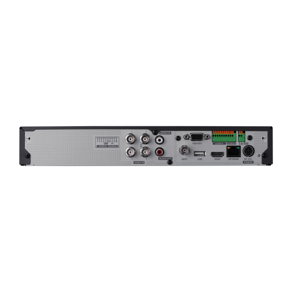 Hanwha - HRX-420-2TB - 6 Channel AHD, TVI, CVI, CVBS, IP Pentabrid Recorder with 2TB HDD