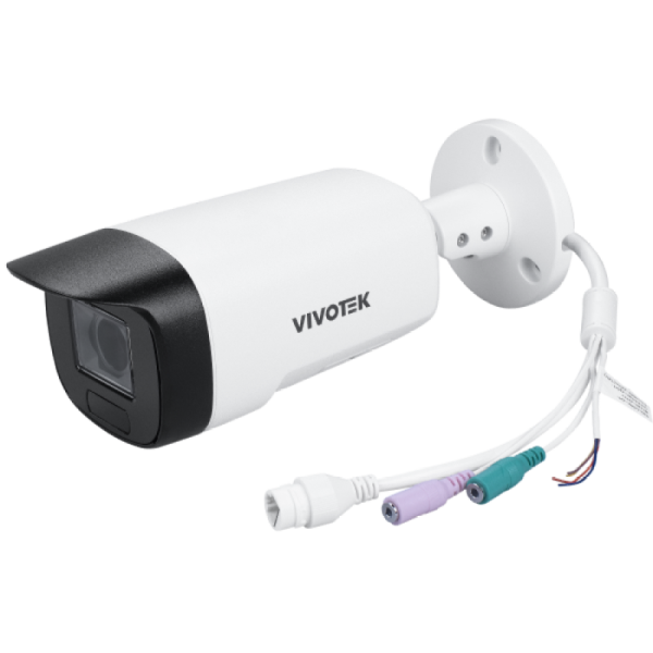 Vivotek - IB9399-EHTV - V-Series 8MP AI IR IP Bullet Cam 4.3-9.8mm P-Iris IP67 IK10