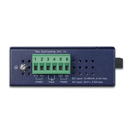 Planet - IFT-802T - IP30 Slim type Industrial Fast Ethernet Media Converter SC MM (-40 to 75 degree C)