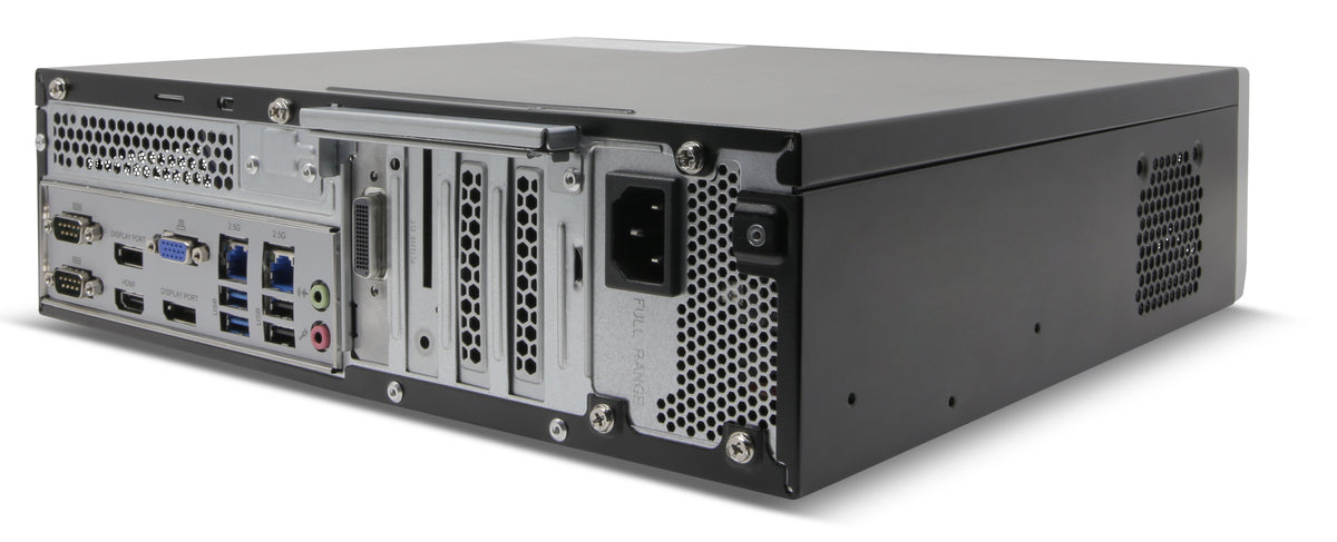 EXACQ - IP08-08T-1QW - IP Desktop Q-Series exacqVision NVR with 8 IP Professional licenses (32 max), 8TB Internal storage. Windows 10 IoT Ent LTSC OS on SSD, 8GB RAM, Dual 2.5GbE on-board, 4 x USB, 1 x HDMI, 2 x DP, 1 x VGA. Includes mouse and keyboa