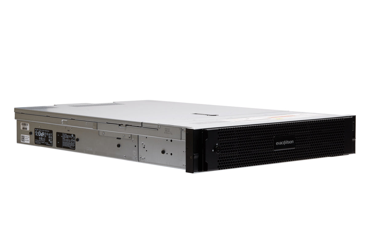 ExacqVision - IP08-192T-R2XW - IP 2U Rackmount Redundant X-Series NVR with 8 IP Professional Licenses (175 max), 192TB RAID6 Configured Storage (160TB usable). Windows Server 2022 OS on Dual SSD RAID1, Redundant Power Supplies, 32GB RAM, Dual 1