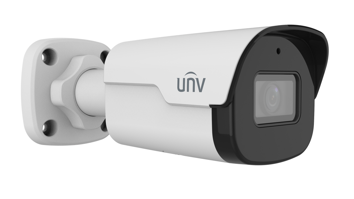 Uniview - IPC2122SB-ADF40KM-I0 - UNV 2MP Mini Bullet Network Camera(LightHunter,Premier Protection,30m IR,WDR,POE,4mm,Build-in MicroPhone,SD)