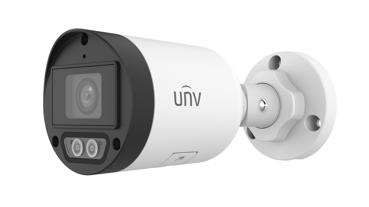 UNV - IPC2124LB-AF28K-DL - UNV 4MP Dual Light Fixed Mini Bullet, 2.8mm, Built-in Mic（No UMD）