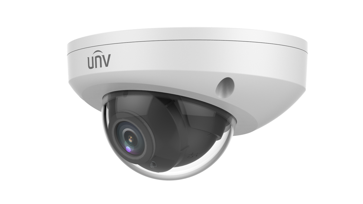 UNV - IPC312SB-ADF28K-I0 - UNV 2MP Network Fixed Mini Dome(2.8mm,30m IR, Premier Protection,LightHunter, WDR,SD Slot,3 Axis,PoE,Built-in MicroPhone,Audio)