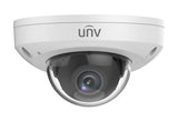 Uniview - IPC312SR-VPF28-C - UNV 2MP Network Fixed Mini Dome(2.8mm,30m IR,SD Slot,3 Axis,PoE,Build-in MicroPhone,Audio,H.265)