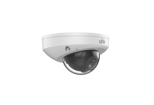 Uniview - IPC318SR3-ADF28KM-G - 8MP Network Fixed Mini Dome(2.8mm,30m IR, UMD,LightHunter, WDR,SD Slot,3 Axis,PoE,Built-in MicroPhone,Audio)