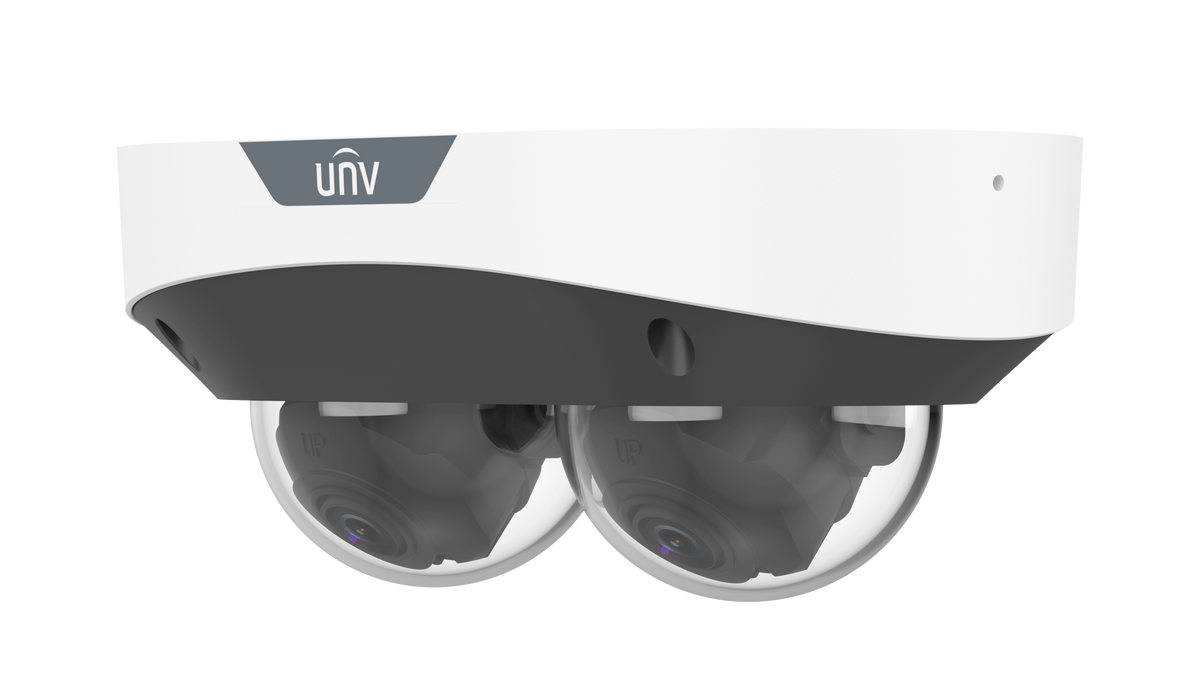 UNV - IPC3222SS-ADF28K-I1 - UNV 2MP Dual Lens Non-Splicing Dome Camera, 2.8mm