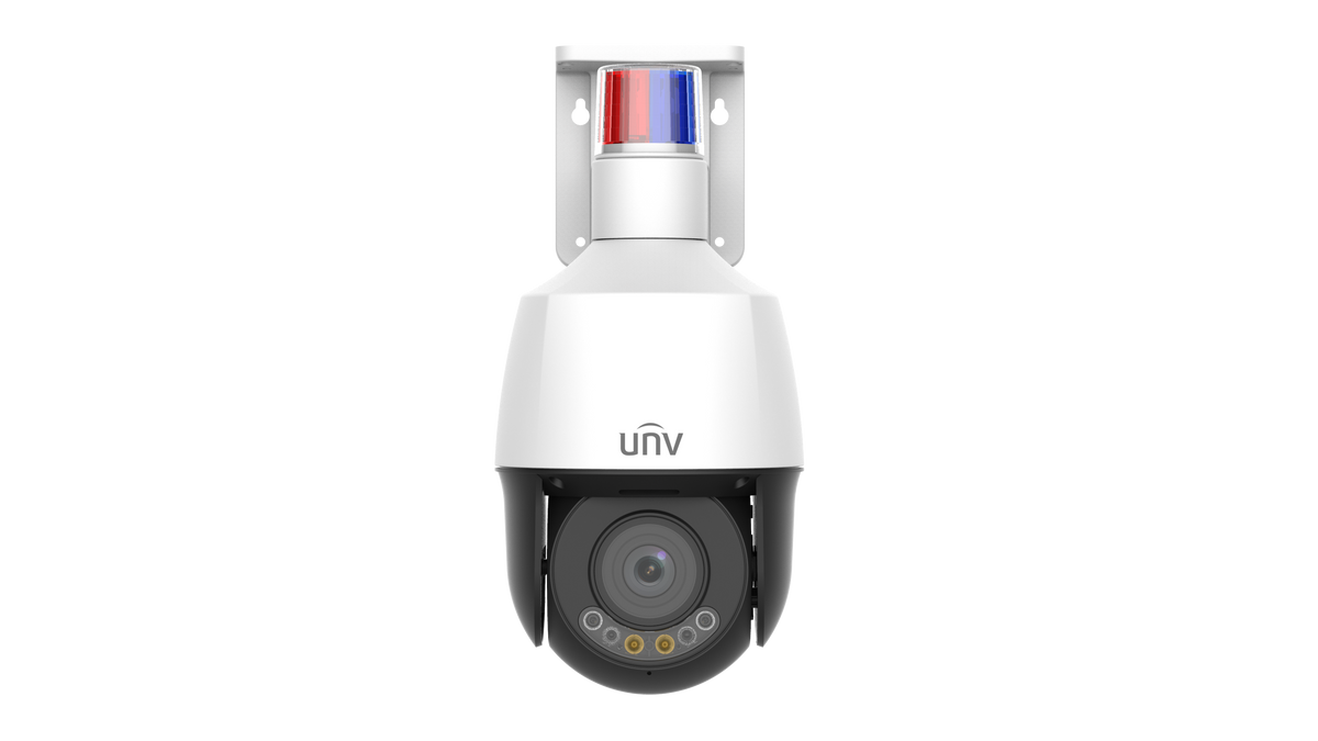 UNV - IPC6325LFW-AX5C-VG - UNV 5MP Active Deterrence Metal PTZ Camera (2.7mm-13.5mm,Audio&Alarm, Two-Way Audio, Starlight, Auto Tracking)