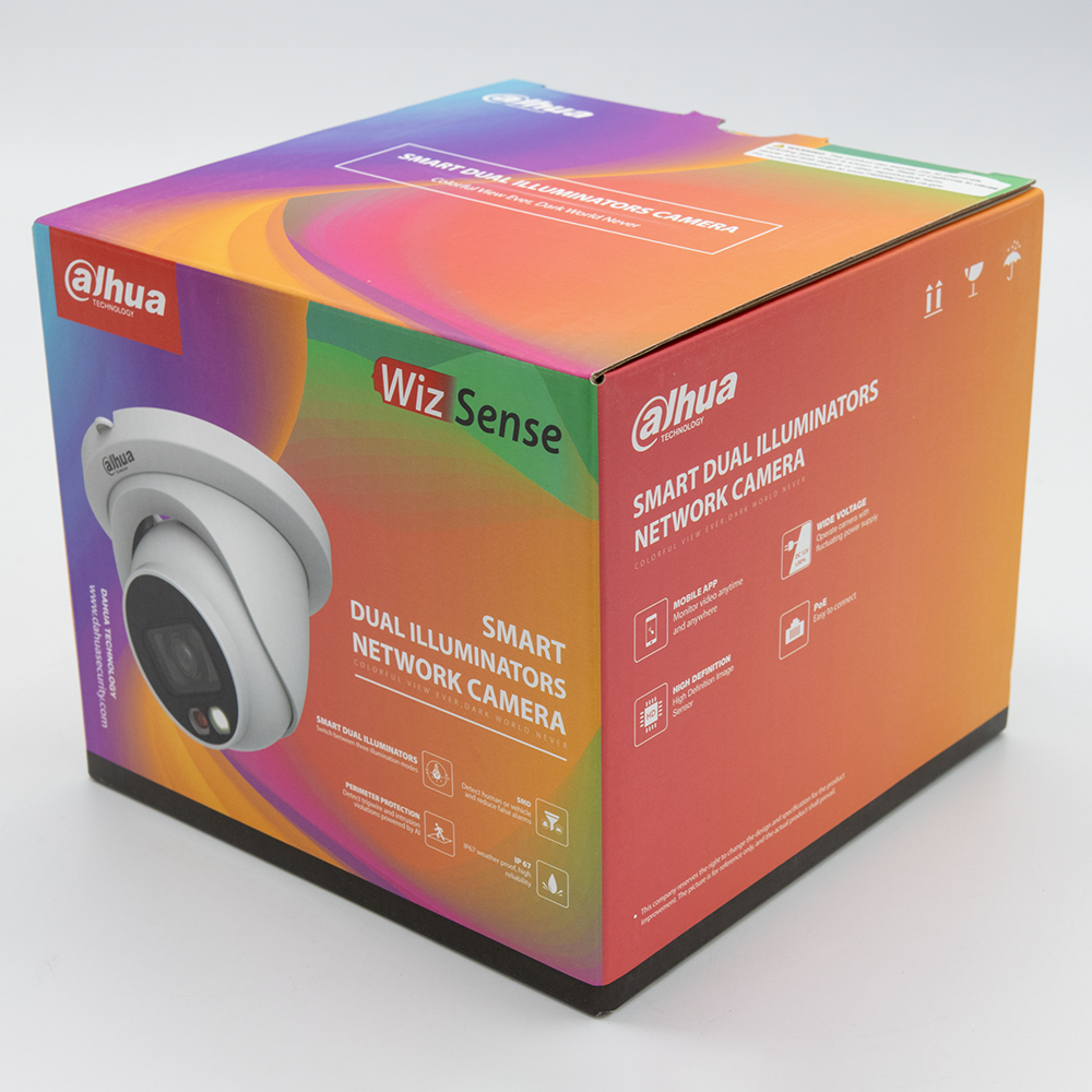 Dahua - N464E124C - IP Kit: 16-CH NVR + 12 x 4MP, VU-MORE Night Color Eyeball Cameras