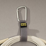 Rip-Tie - J-S6-C - One Inch Wide CableCarrier with Silver Carabiner, 1″ x 6″