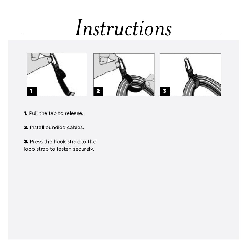 Rip-Tie - J-S9-C - One Inch Wide CableCarrier with Silver Carabiner, 1″ x 9″