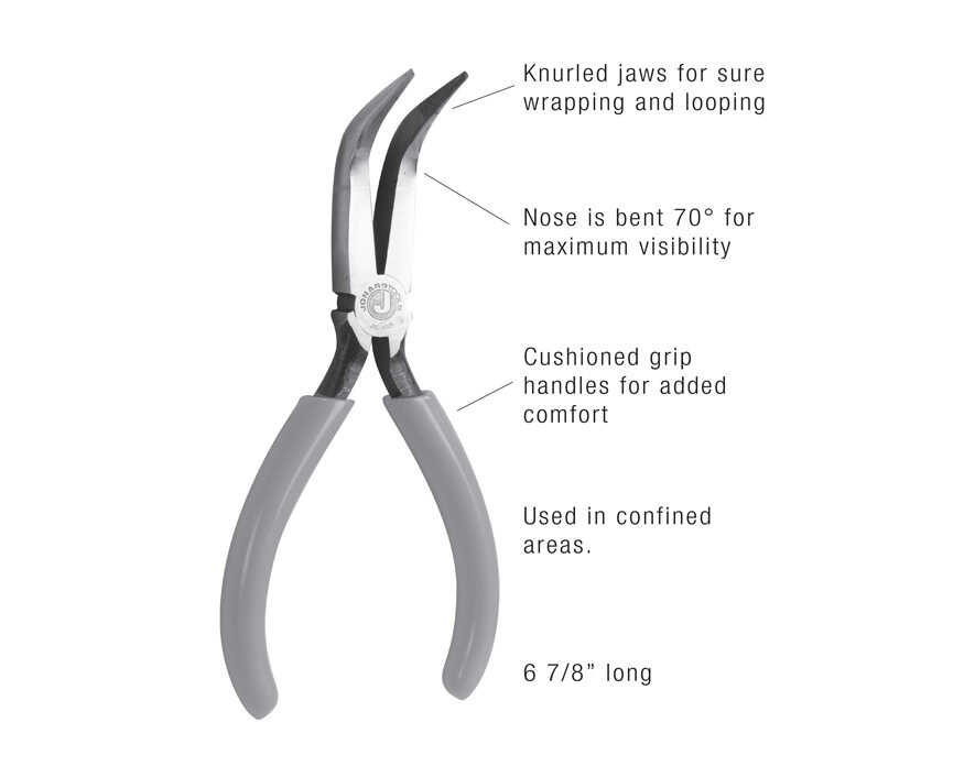 Jonard - JIC-3026 - Curved Long Nose Pliers