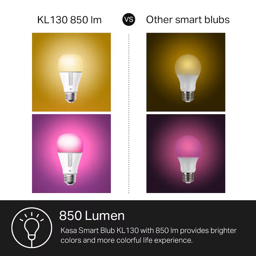 TP-Link - KL130 - SMART WIFI LED BULB WITH ACCS COLOR-CHANGING HUE