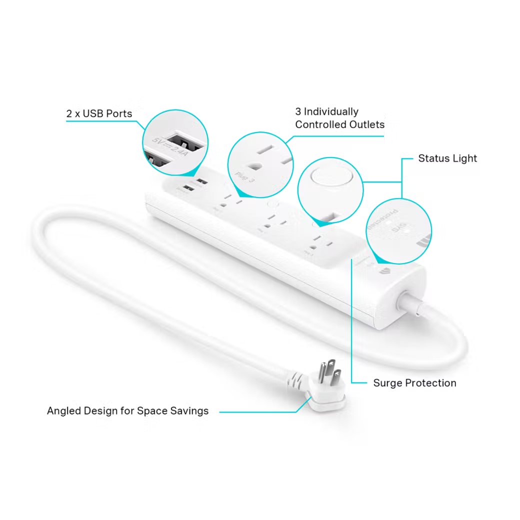 TP-Link - KP303 - 3OUT KASA SMART POWER STRIP PERP SMART HOME