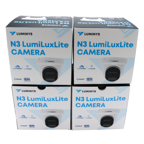 Luminys - K54-4L1A2 - 4 Channel 5MP LumiLuxLite IP Bundle
