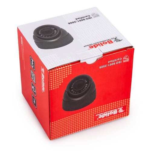 BOLIDE - BC1509IROD/28 - 5.0MP AHD / TVI / CVI / Analog Eyeball Camera, 1/2.7 CMOS, 2.8mm Wide Angle Lens, IR Up to 65 ft., Control Over Coax, OSD, Quickswitch, 12VDC, Charcoal Gray