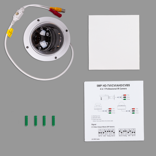 BOLIDE - BC1509AVAIRM/22/AHQ - 5.0MP AHD / TVI / CVI / Analog Vandalproof Dome Camera, 1/3
