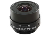IDIS - MPL3.5 mm -  1/2.5-inch, F1.8, Fixed Iris Lens 