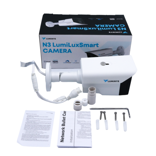 Luminys - N3B-4LA2 - N3-L Starter Series 4MP LumiLuxSmart IP Standard Size Bullet 2.8 mm, IR and White-light LEDs