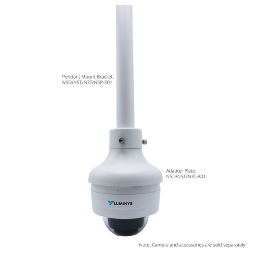 Luminys - N3D-4LA2 - N3-L Starter Series 4MP LumiLuxSmart IP Standard Size Dome 2.8 mm, IR, White-light LEDs, and Dual-mode