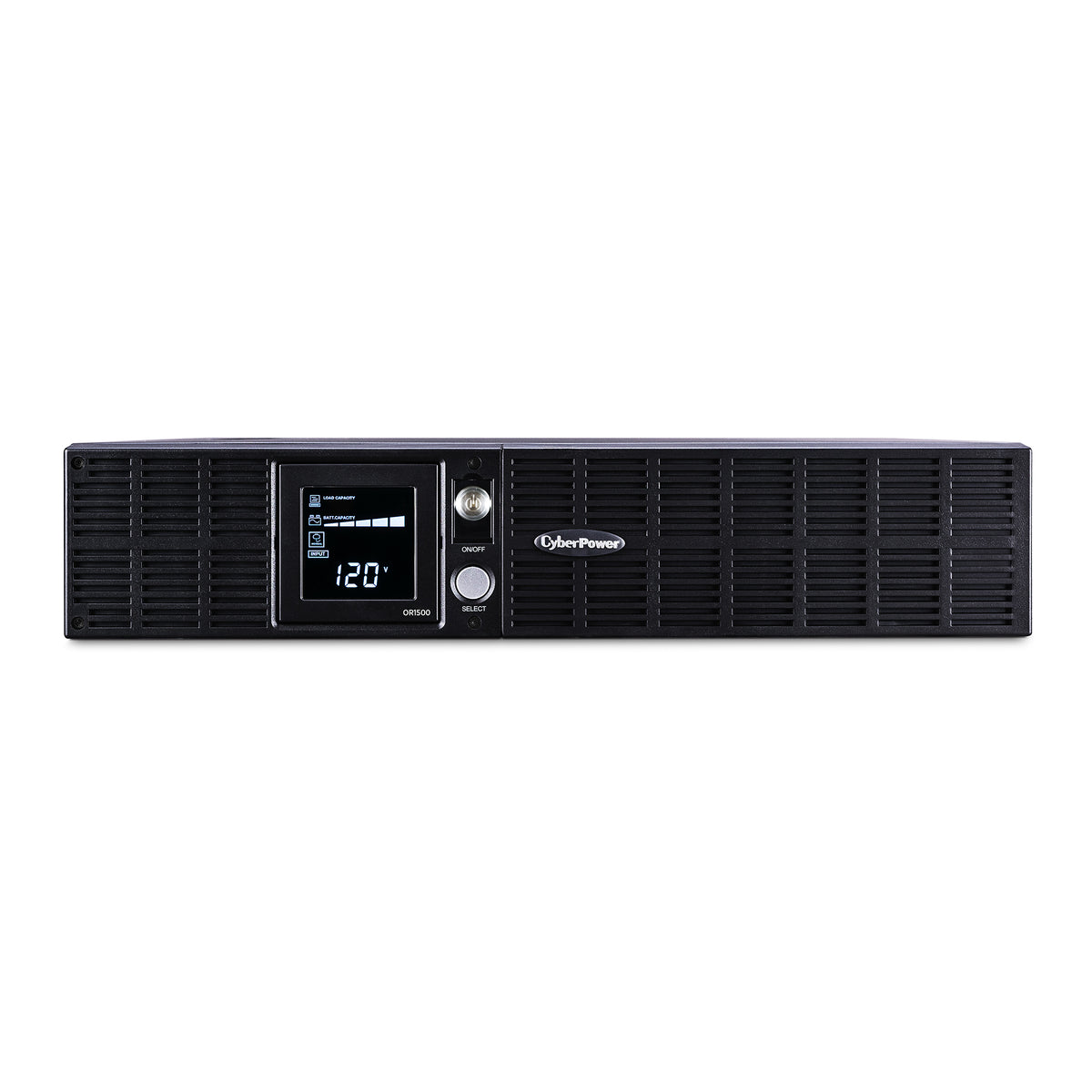 CYBERPOWER - OR1500LCDRT2U - 1500VA/900W, Simulated Sine Wave, 2U, NEMA 5-15P, 10 ft cord, 8 NEMA 5-15R, USB, Serial, SNMP, PowerPanel Business Edition software, Yes, 3 year warranty