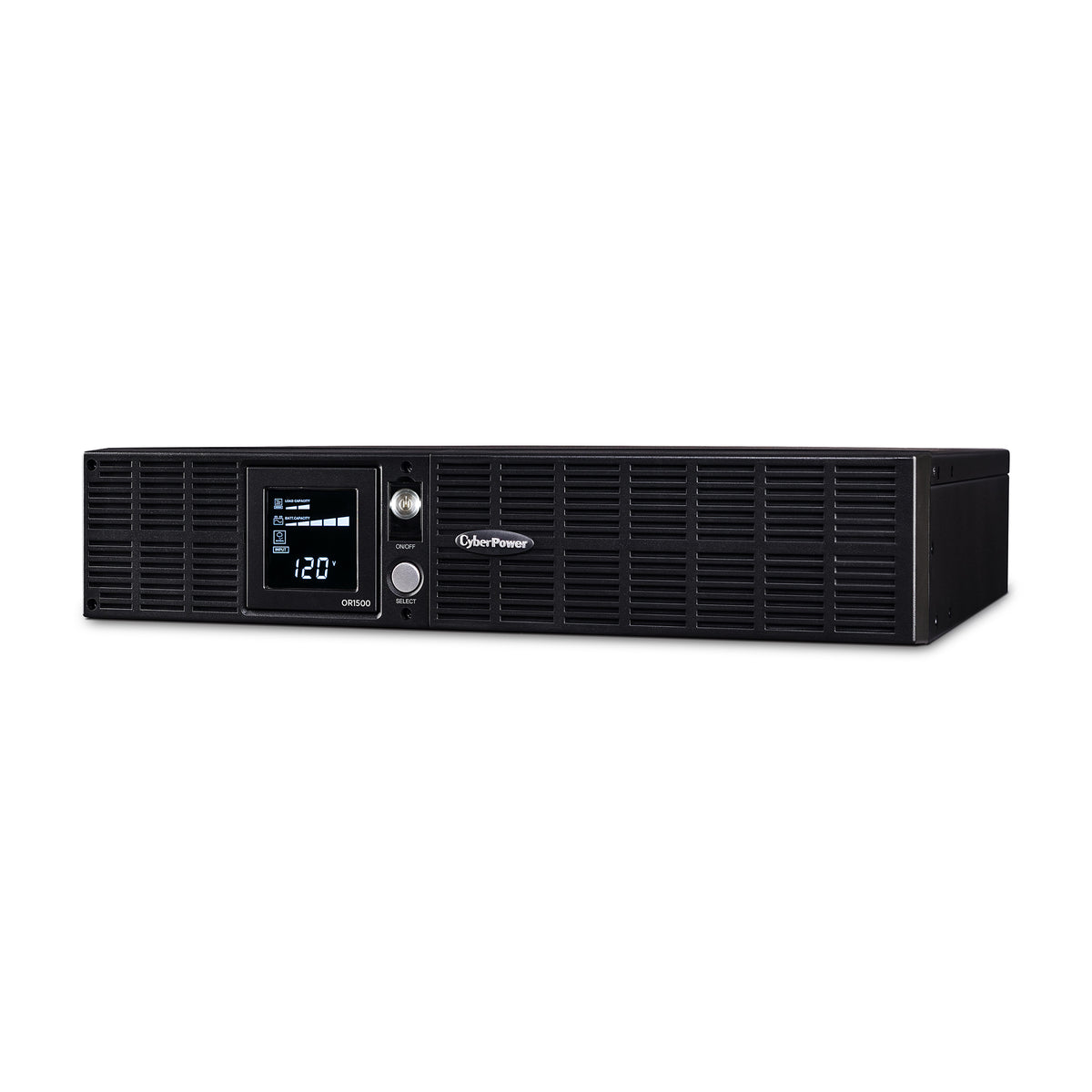 CYBERPOWER - OR1500LCDRT2U - 1500VA/900W, Simulated Sine Wave, 2U, NEMA 5-15P, 10 ft cord, 8 NEMA 5-15R, USB, Serial, SNMP, PowerPanel Business Edition software, Yes, 3 year warranty