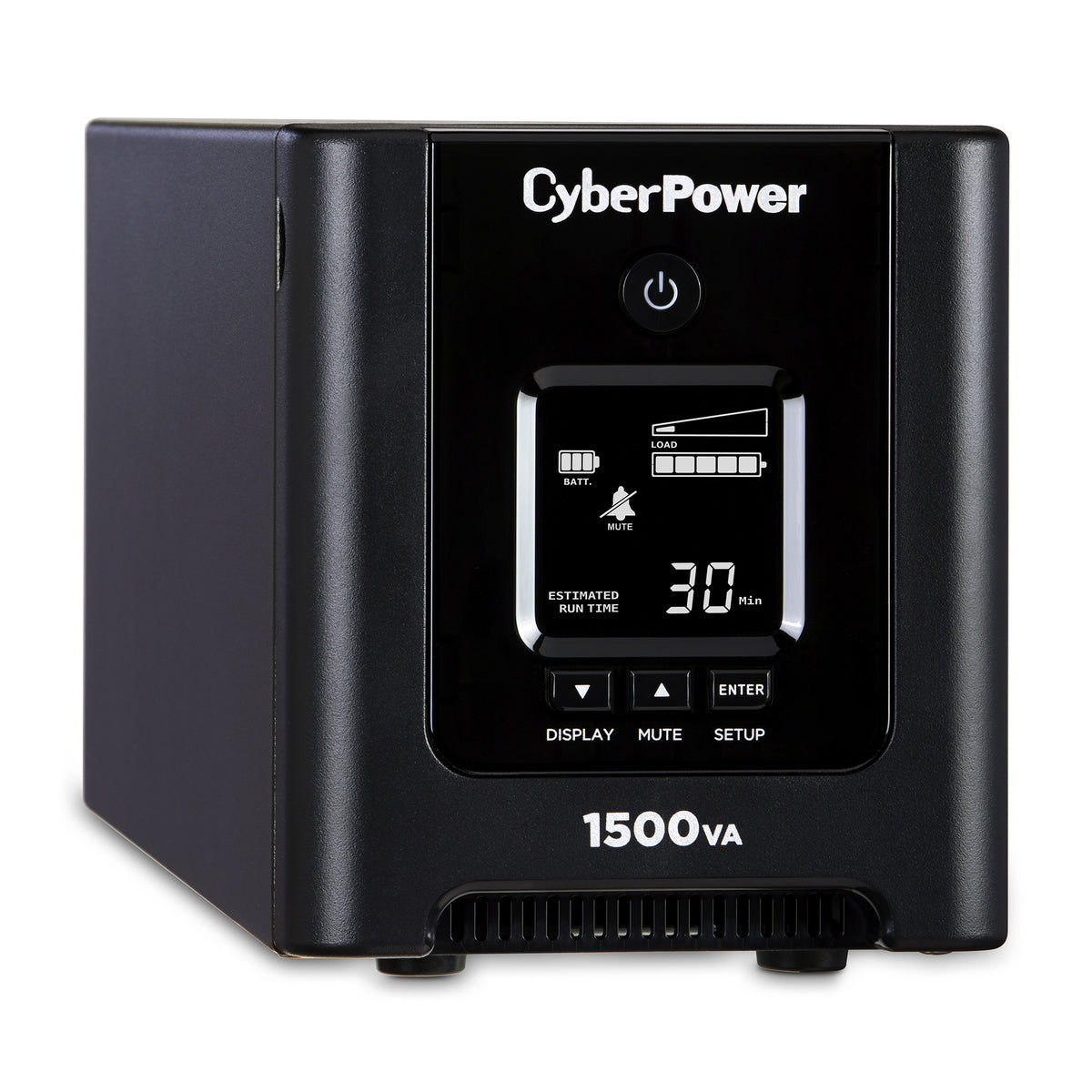 CYBERPOWER - OR1500PFCLCD - 1500VA/1050W, Pure Sine Wave, NEMA 5-15P, 6 ft cord, 8 x NEMA 5-15R, USB, Serial, PowerPanel Business Edition software, 3 year warranty