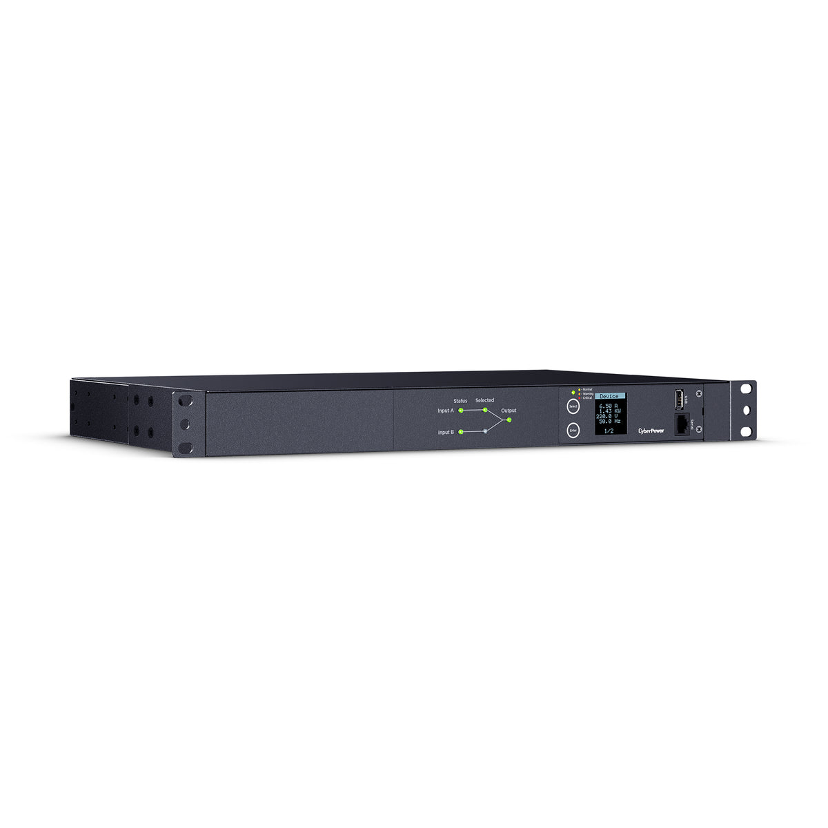 Cyber Power - PDU24005 - Single Phase 240 - 200 VAC 20A Metered ATS PDU